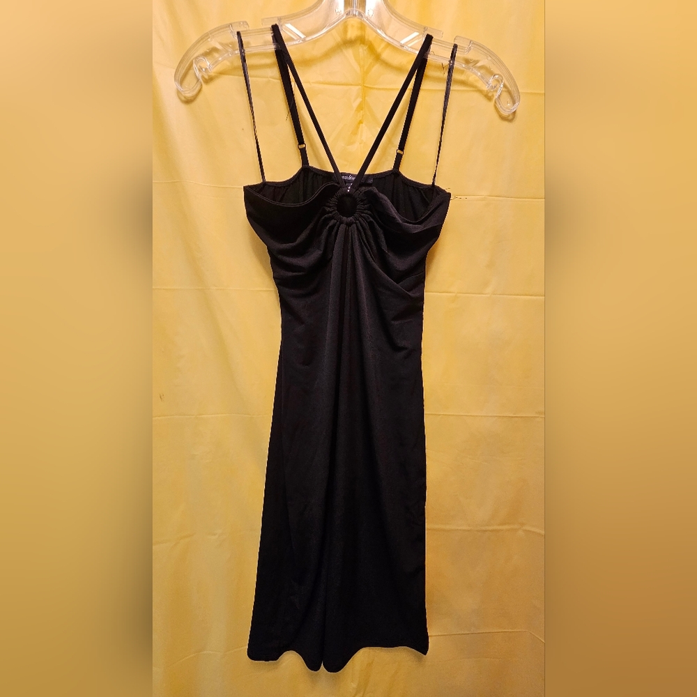 AMBIANCE Women's form fitting black dress S